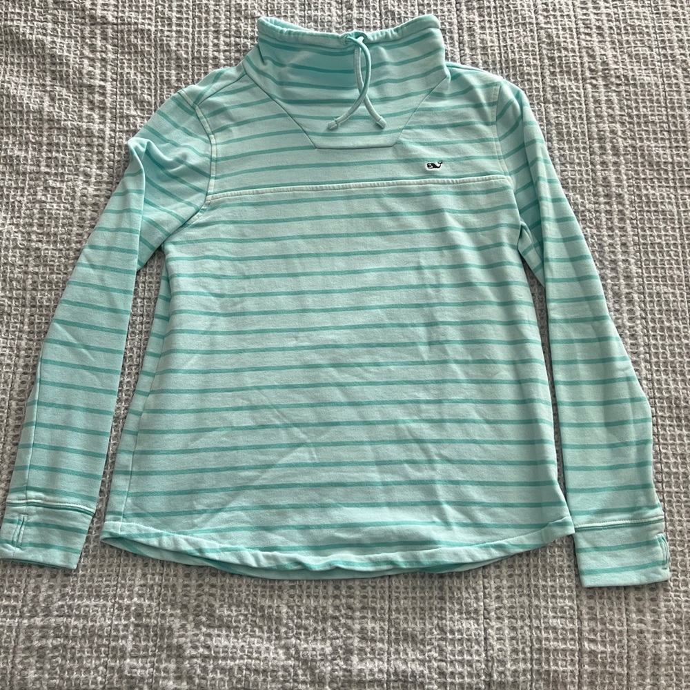 SOLD ❤️ Vineyard Vines Aqua Striped Sweatshirt